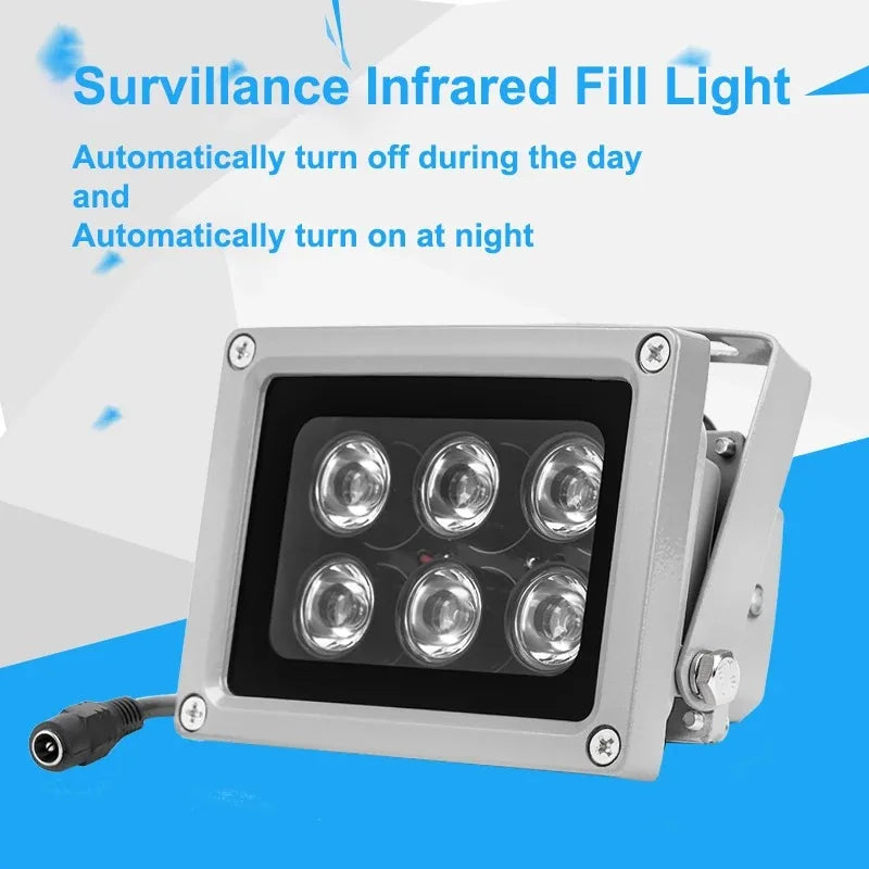 1PCS Surveillance Fill Light Laser Long Distance Night Vision Camera Auxiliary Lamp Security Infrared Light Qme
