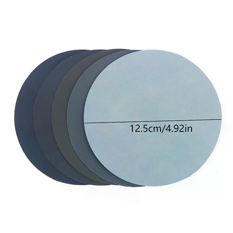 15/25Pcs 5 Inch 1000 2000 3000 4000 5000 Grit Sandpaper Discs Dry Wet Grinding Sanding Discs For Metal Wood Polishing Tools Qme