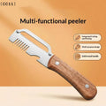 3-in-1 Serrated Peeling Knife Premium Vegetable Peeler Handle Bottle Qme Default Title