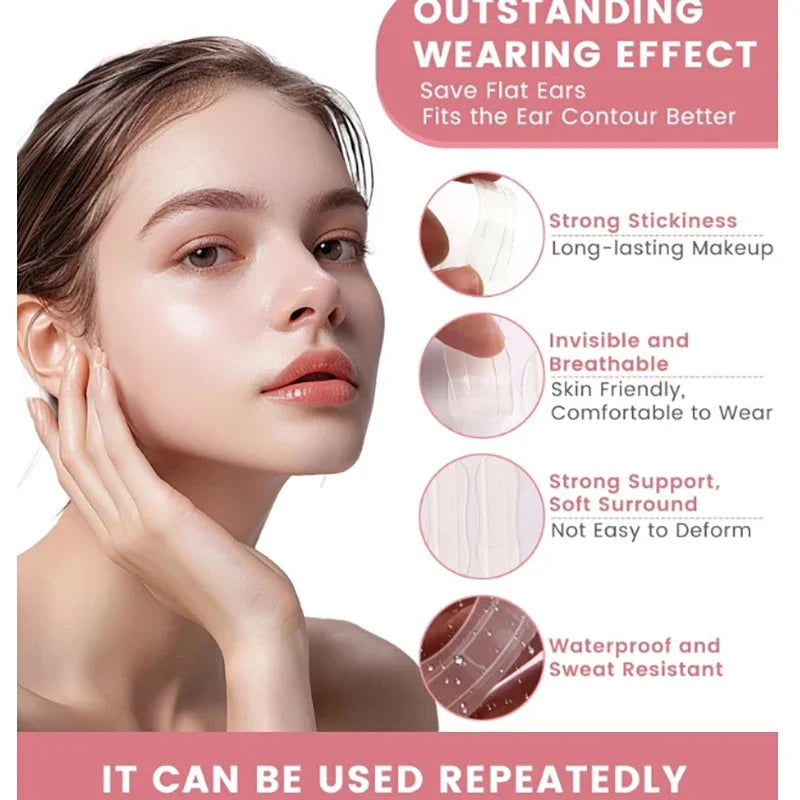 Invisible Protruding Ears Correctar Tape Ear Aesthetic Elf Stickers Qme