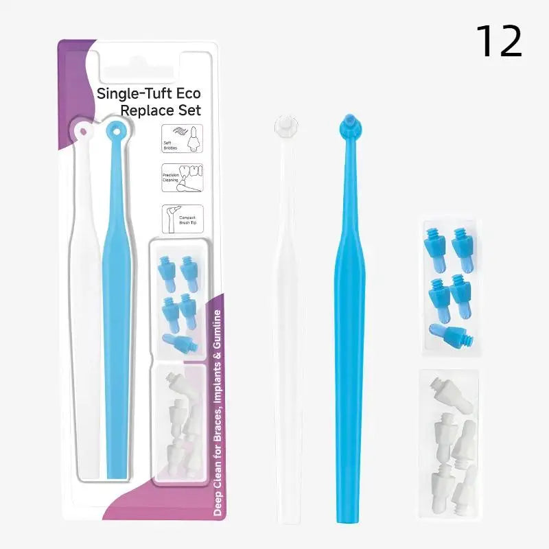 Interdental Brush Single-beam Soft Teeth Replacement Head Cleaning Qme 12