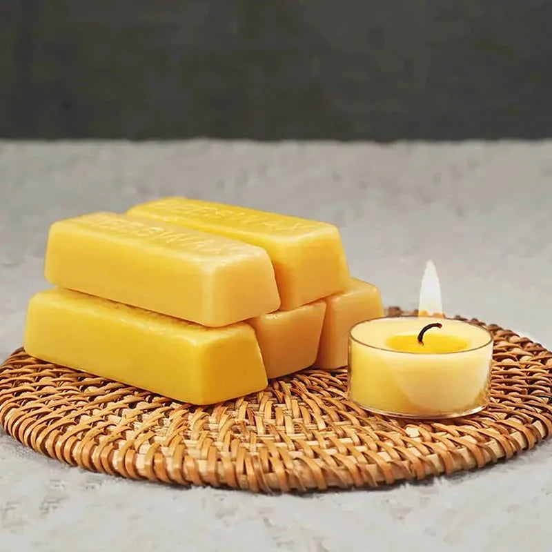 4/8pcs Pure Beeswax Blocks, High-Quality Waxing Material, For DIY Crafts, Candle Making,with No Power Required. Qme