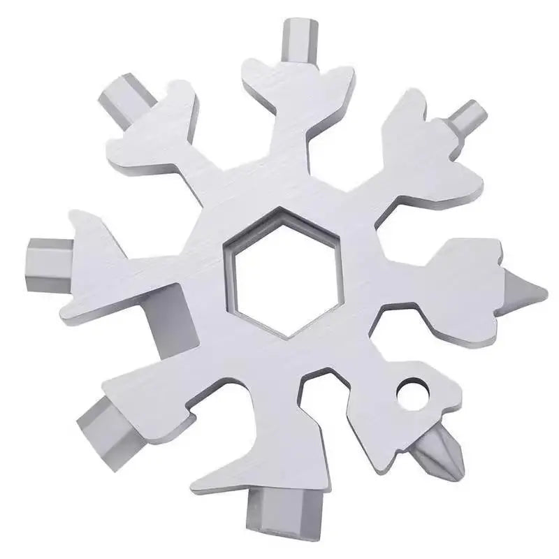 1 Snowflake Multifunctional Tool Stainless Steel Bottle Opener Qme