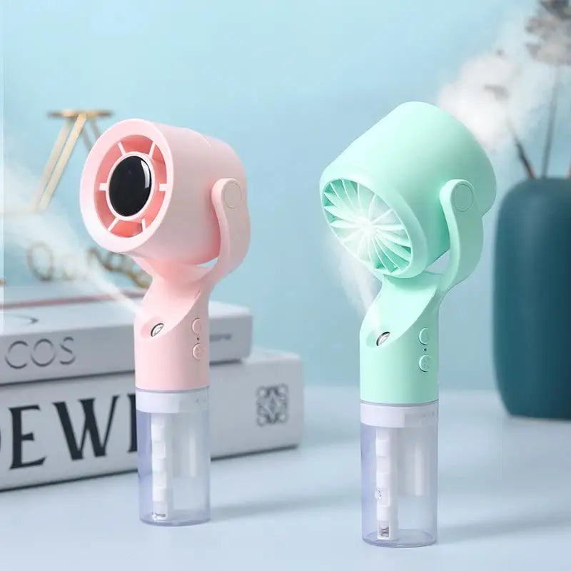 Water Spray Mist Fan Outdoor Portable Handheld Student Dormitory Mini Qme