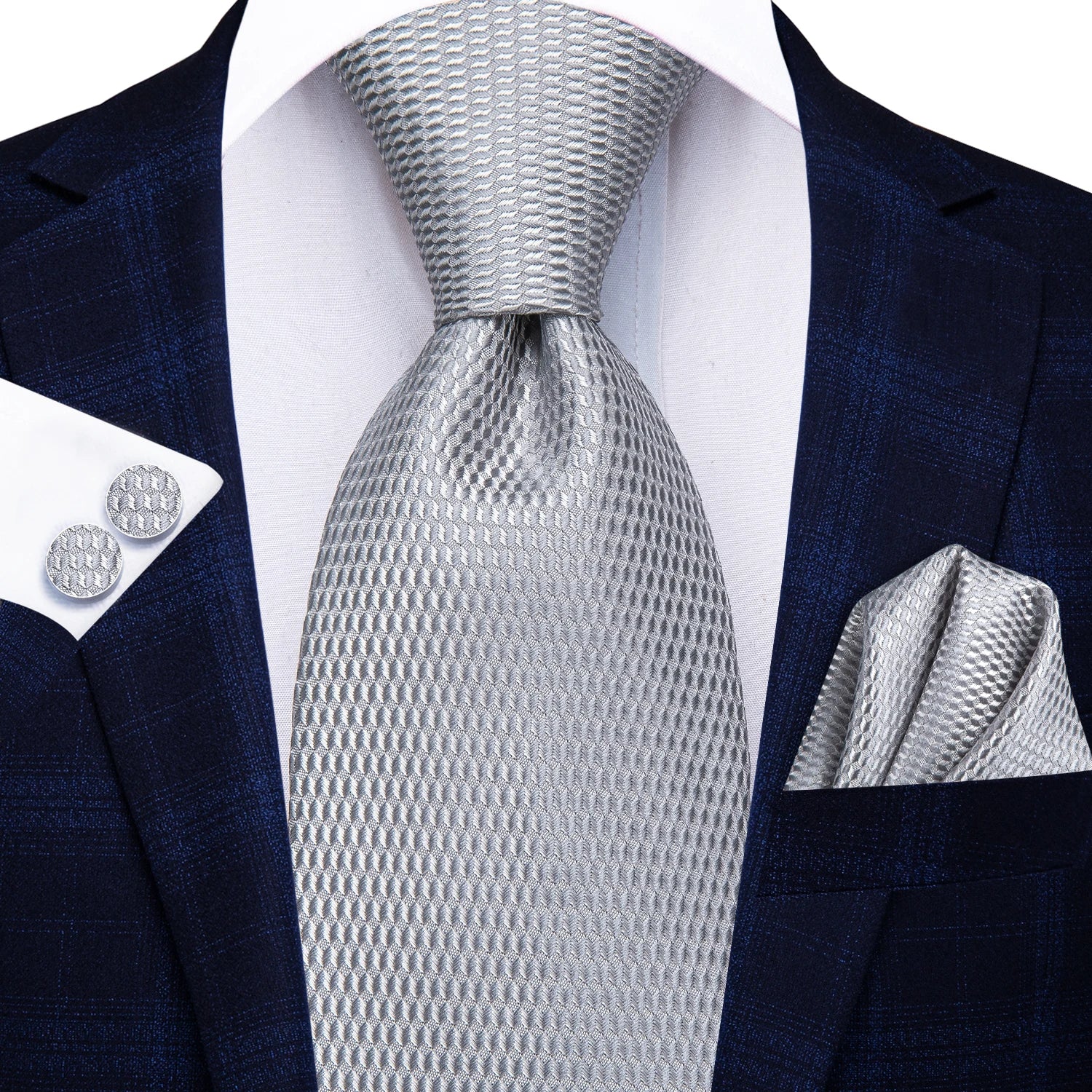 Hi-tie Men's Ties Solid Pink Green Jacquard Necktie Accessories Daily Qme N-3883