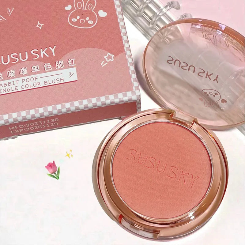 SUSU SKY Rabbit Monochrome Blush Matte Long-lasting Not Easy Fly Qme