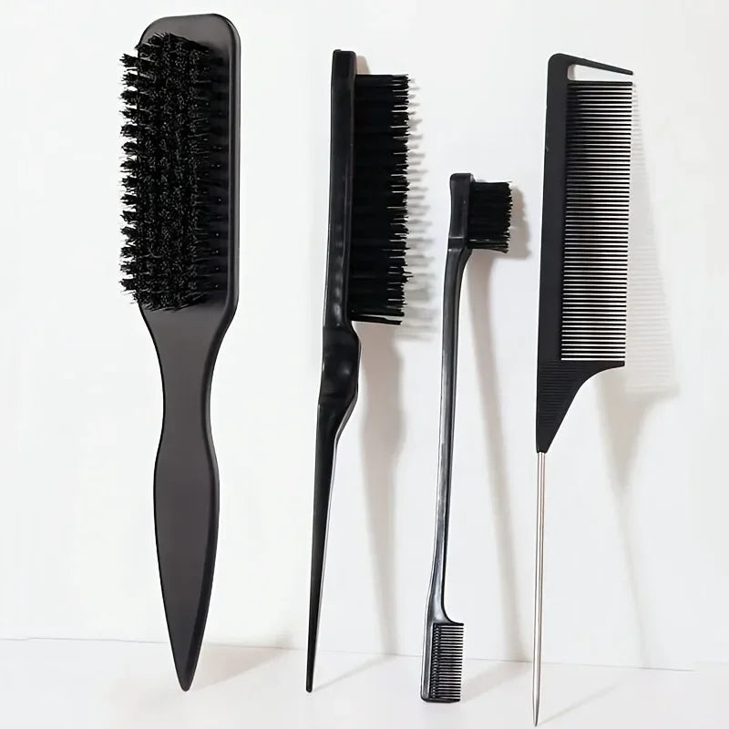 Professional Pointed Tail Comb Anti-static Nylon Bristles Precise Qme