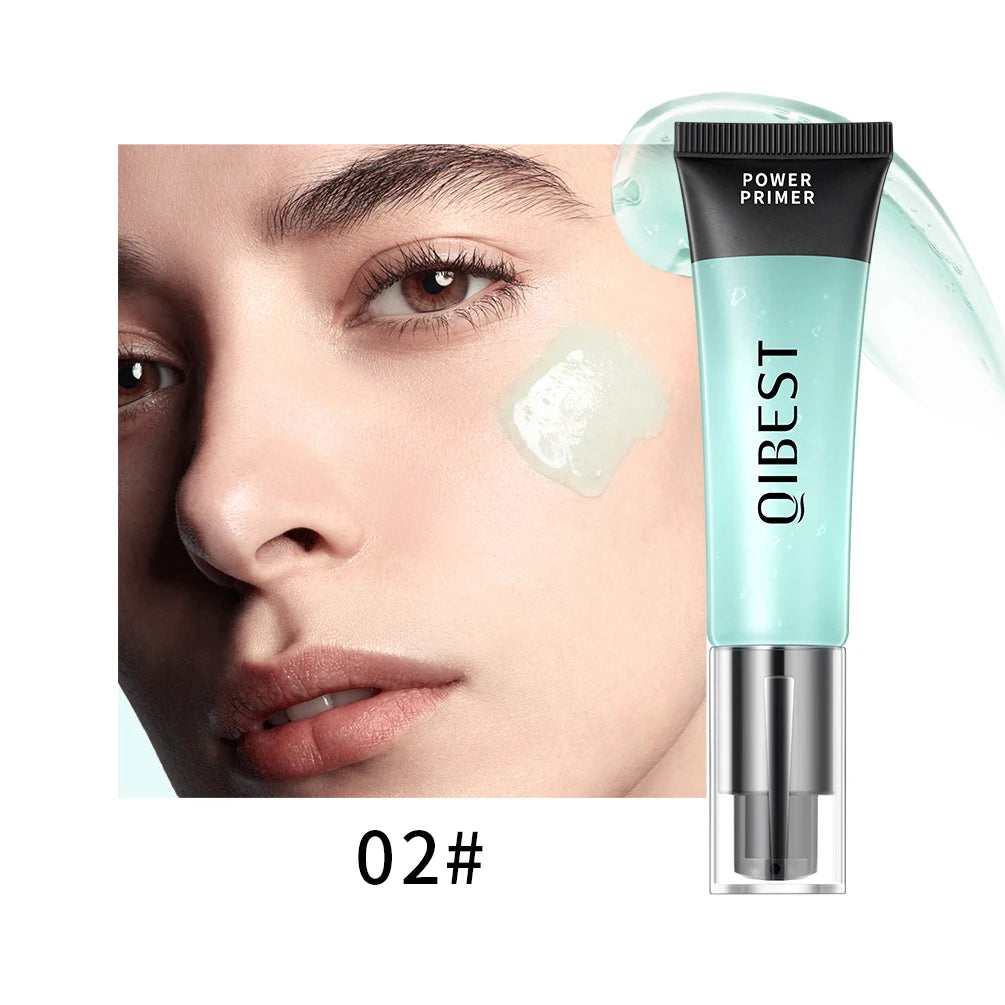 QIBEST Liquid Foundation Cream 30ml For Face High Coverage Makeup Base Oil Control Liquid Pie Foundation Primer Face Makeup New Qme Green