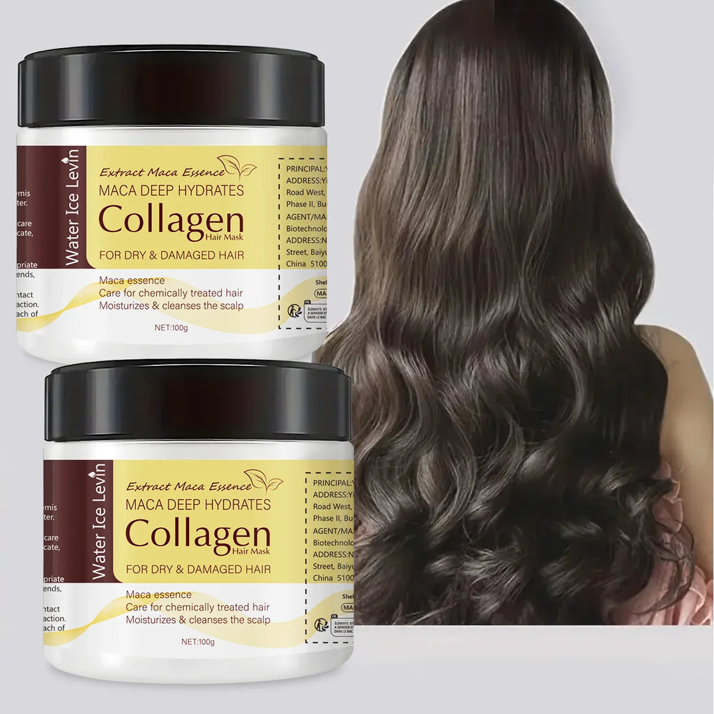 Magic Hair Mask, Contains Collagen and Keratin - Deeply Nourishes Hair with Coconut Oil - Intensely Moisturizes and Hydrates - Repairs Fine, Thin, Fragile, Dry, and Damaged Hair Qme