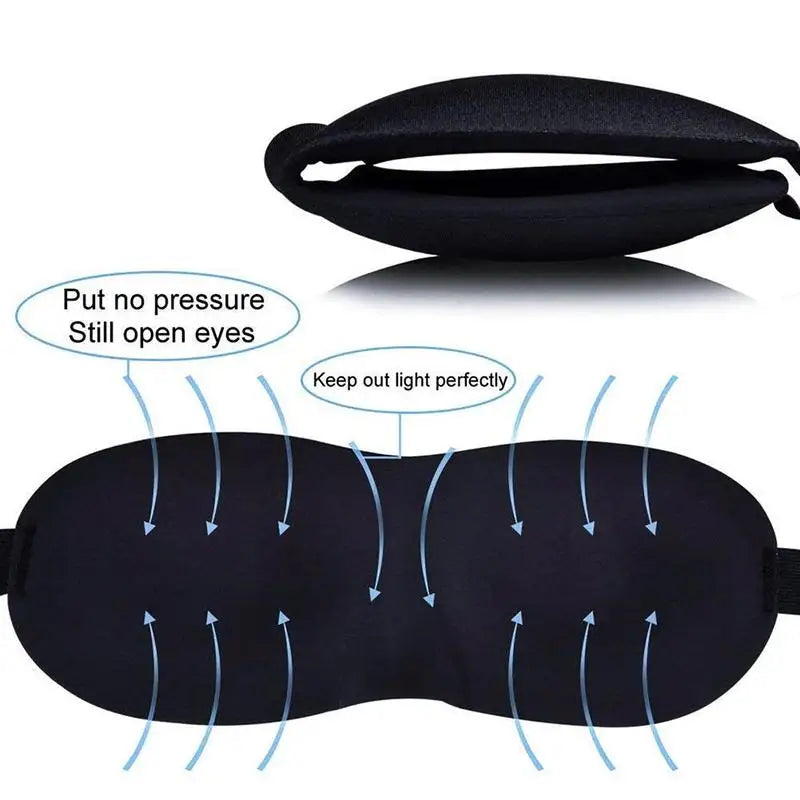 Eye Patch Women Men Soft Portable Blindfold Travel Sleep Eyepatch 3D Sleep Mask Natural Sleeping Eye Mask Eyeshade Cover Shade Qme