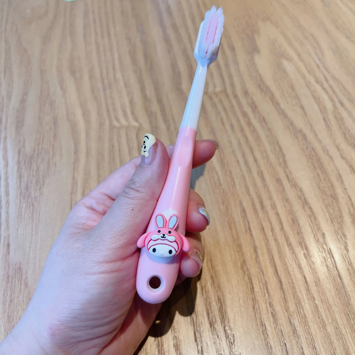 Hello Kitty Kuromi Cartoon Toothbrush Cute Student Soft Bristles Qme 4