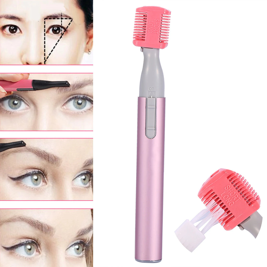 Face Hair Removal New Portable Electric Face Eyebrow Hair Body Blade Shaver Remover Trimmer Beauty for Women Qme