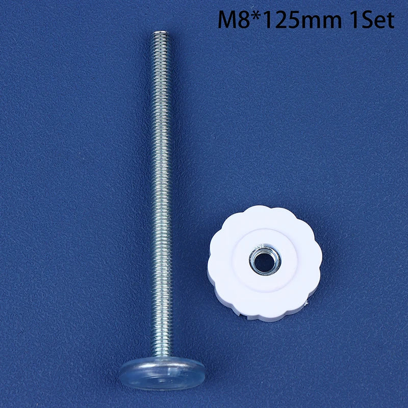 1Set White M8 M10 Baby Gate Spare Kit Pressure Fit Spindles Screw Bolts For Safety Gates Gate Accessories Bolts Qme A3
