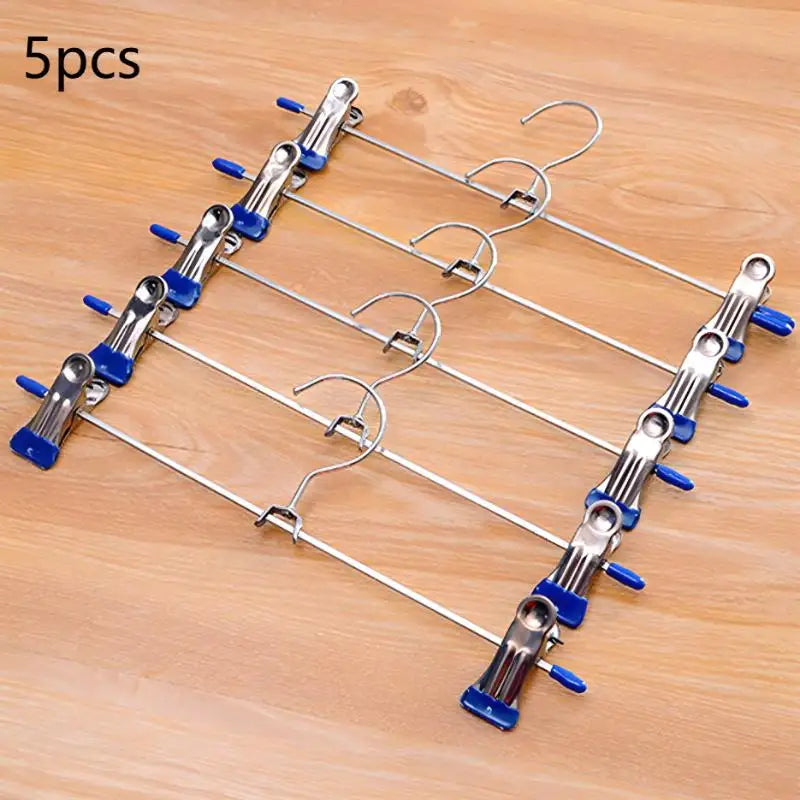 Metal Windproof Hanger Clothes Home Pants Coat Non-slip Drying Qme A6
