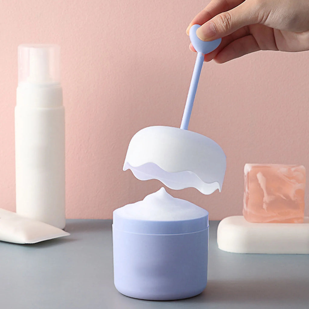 Bubble Foamer Device Facial Cleanser Foam Maker Cup Portable Press Lovely Cleanser Bubble Foaming Device Cleanser Foam Maker Cup Qme
