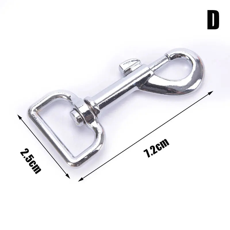 Small Dog Collar Leash Metal Buckle Hardware Sets Straps Swivel Pet Qme D
