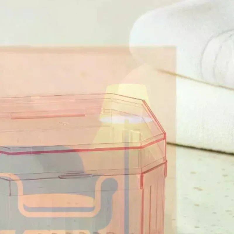 1Pcs Multifunctional Storage Box For Storing Makeup Cotton Cotton Swabs Hair Cords Hair Clips Tissues And Other Items Qme