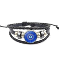 Handmade Woven Leather Multilayer Bracelet Bangles For Women Men Vintage Jewelry Gift Qme A4