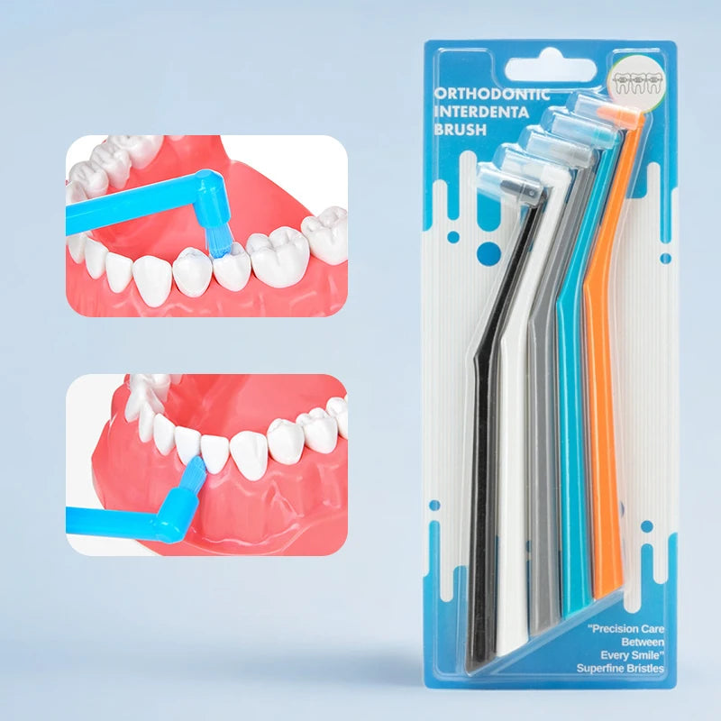 1 3 Interdental Brush Single-beam Soft Teeth Cleaning Toothbrush Oral Qme