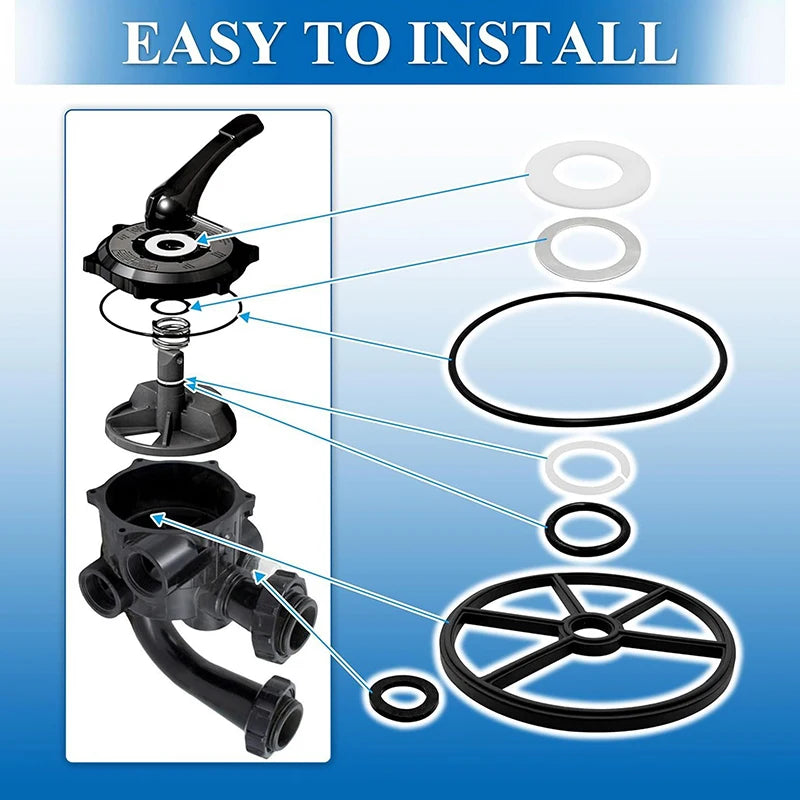Valve Gasket Spider Swimming Pool Sand Filter Spares Diverter 4 Brach Qme