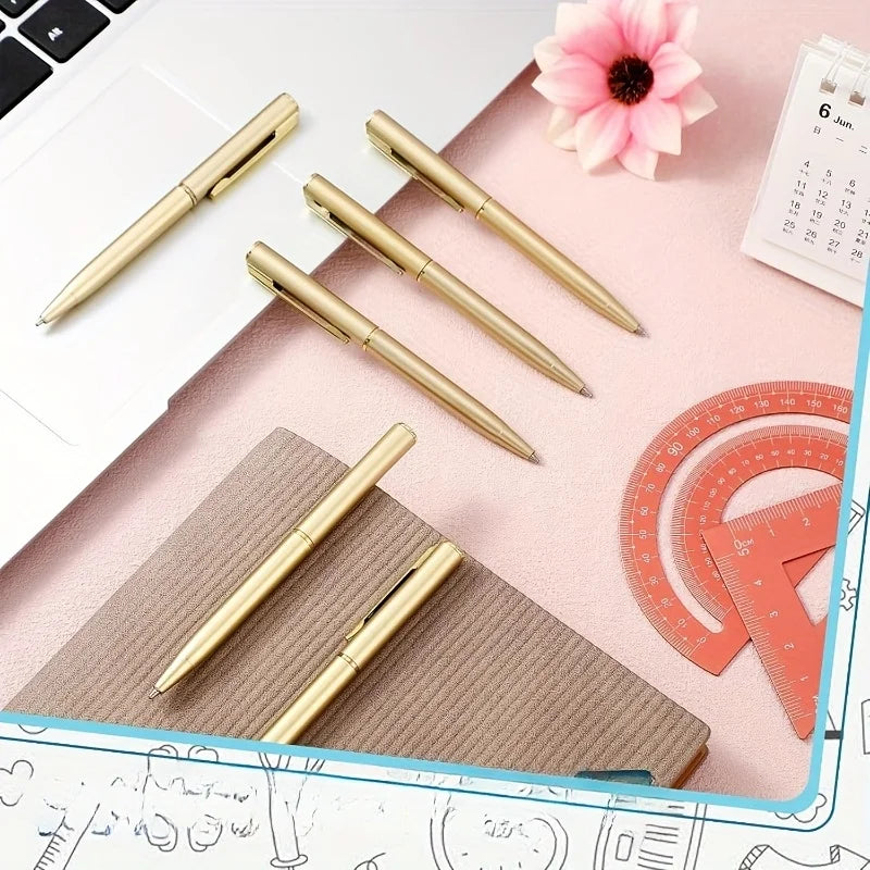 Mini Ballpoint Pens 4 Inch Short Black Ink Ballpoint Pen Writing Instruments For Notebook Pocket Signature Notepad School Office Qme