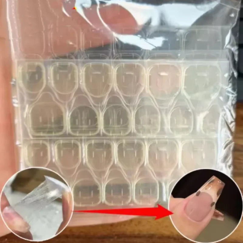 Nail Jelly Glue Double Sided False Nail Art Adhesive Tape Glue Sticker Nails Fake Press on Nails Coffin Qme