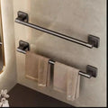 Bathroom Storage Rack Towel Organizer Wall-mounted Shelf Two Layer Qme Two Layer Gray 40cm