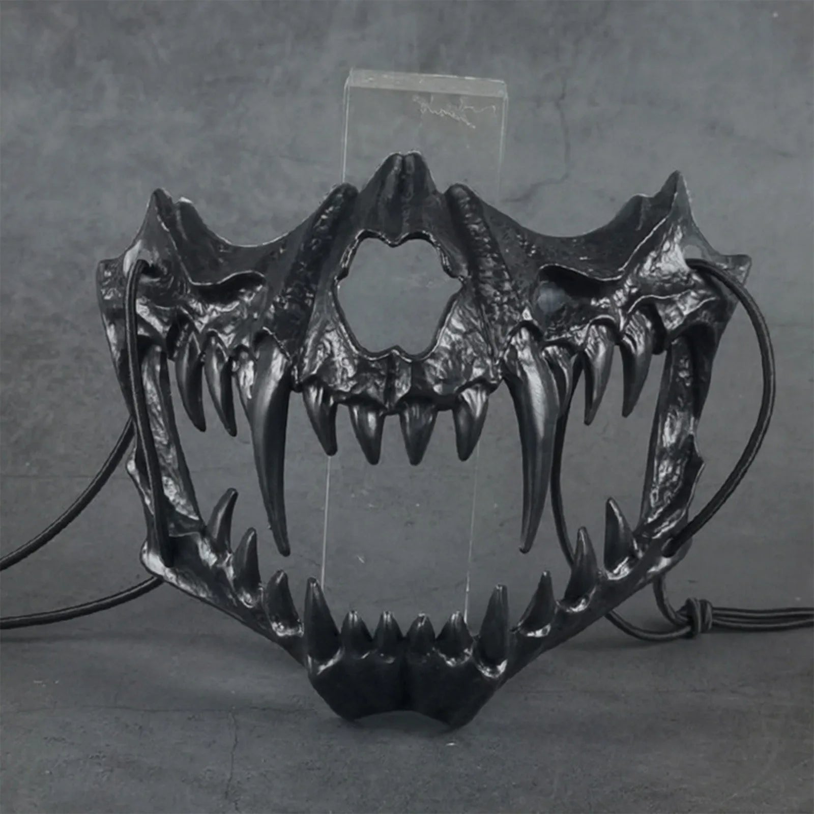 Halloween Skull Party Mask Anime Dragon God Skeleton Half Face Bone Animals Cosplay Dance Prom Costume Props Skullmask Qme H
