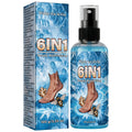 Cooling 6 In 1 Ginger Bee Venom Foot Spray, Collagen Mineral Oil Deep Moisturizing Daily Body Care Mist Qme SKY BLUE 100ml