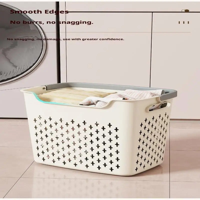 Household Laundry Basket Bedroom Bathroom Storage Large Capacity Qme