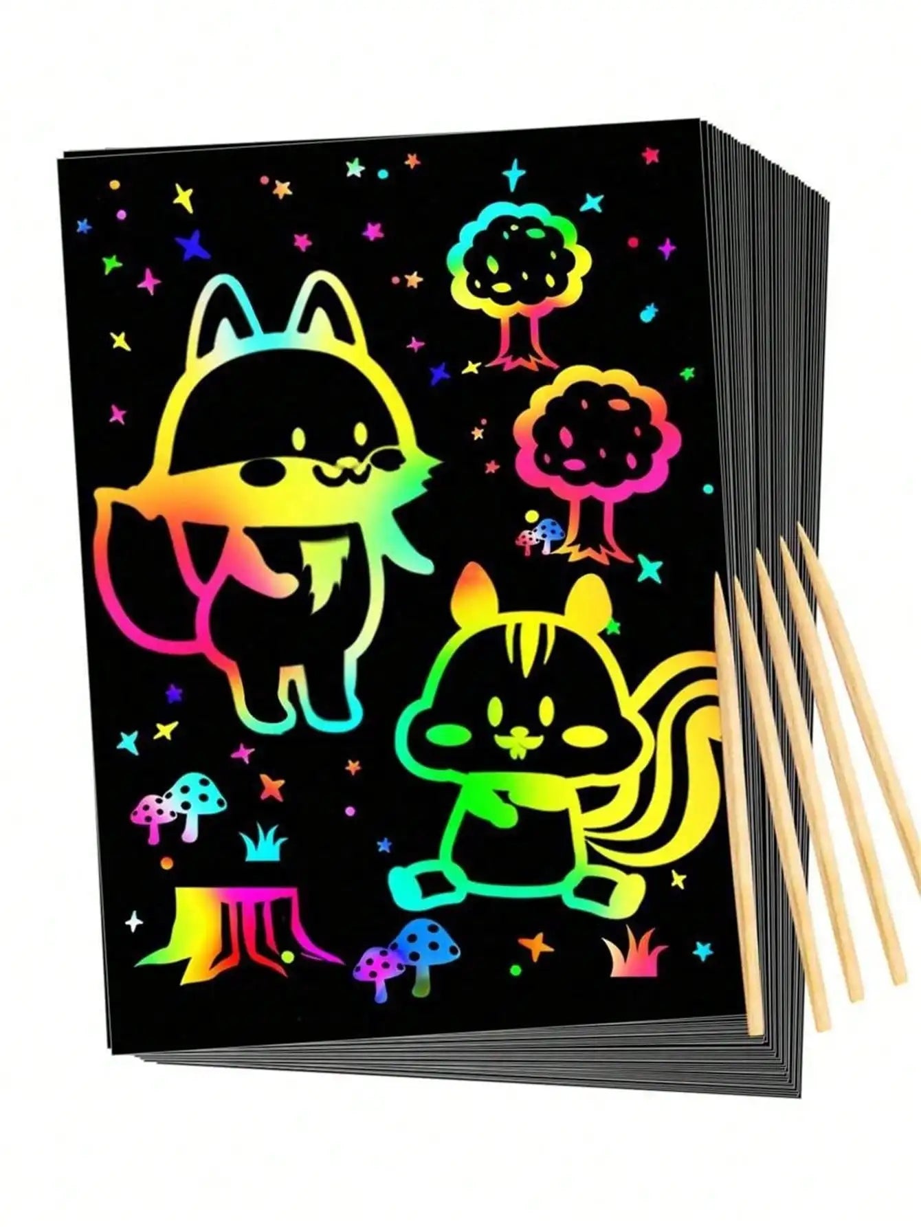 10 Funny Graffiti Scratch Art Papers 21 0 X 8 27 DIY Crafts Birthday Qme