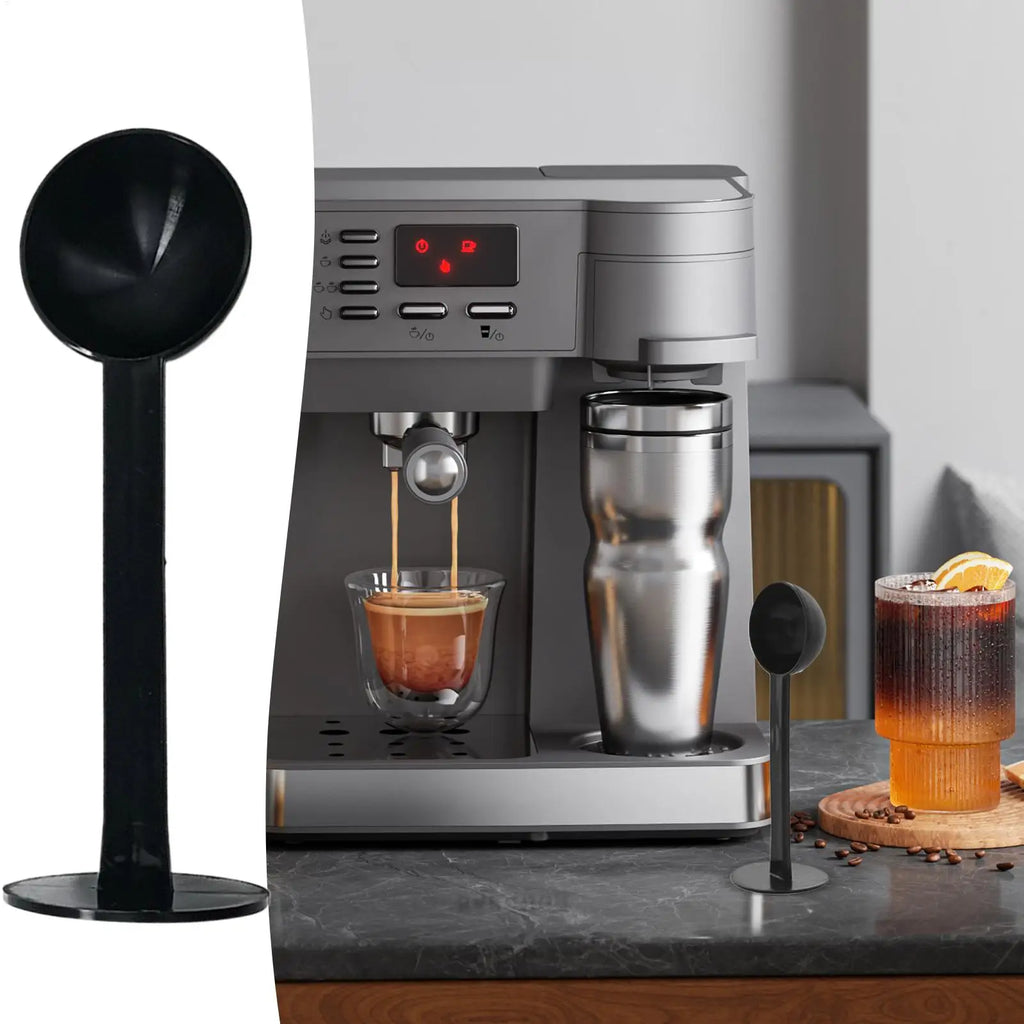 Espresso Scoop with Tamper Espresso Coffee Tamping Measuring Scoop Espresso Coffee Tools for Measuring and Tamping for Home Qme