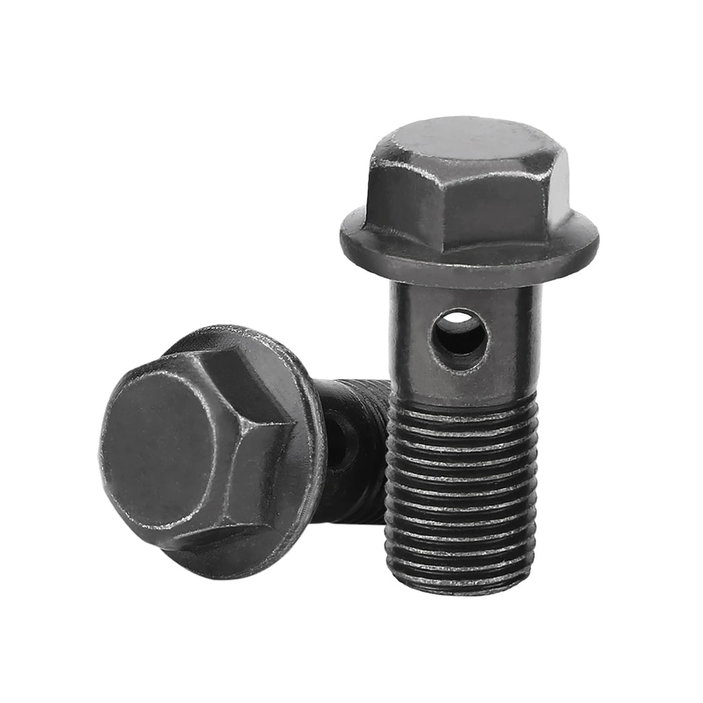 Motorcycle Banjo Bolts & Washers for Brake Caliper Master Cylinder M10 x1.25/M10 * 1.0mm Brake Motorcycle Brake Bolt Qme