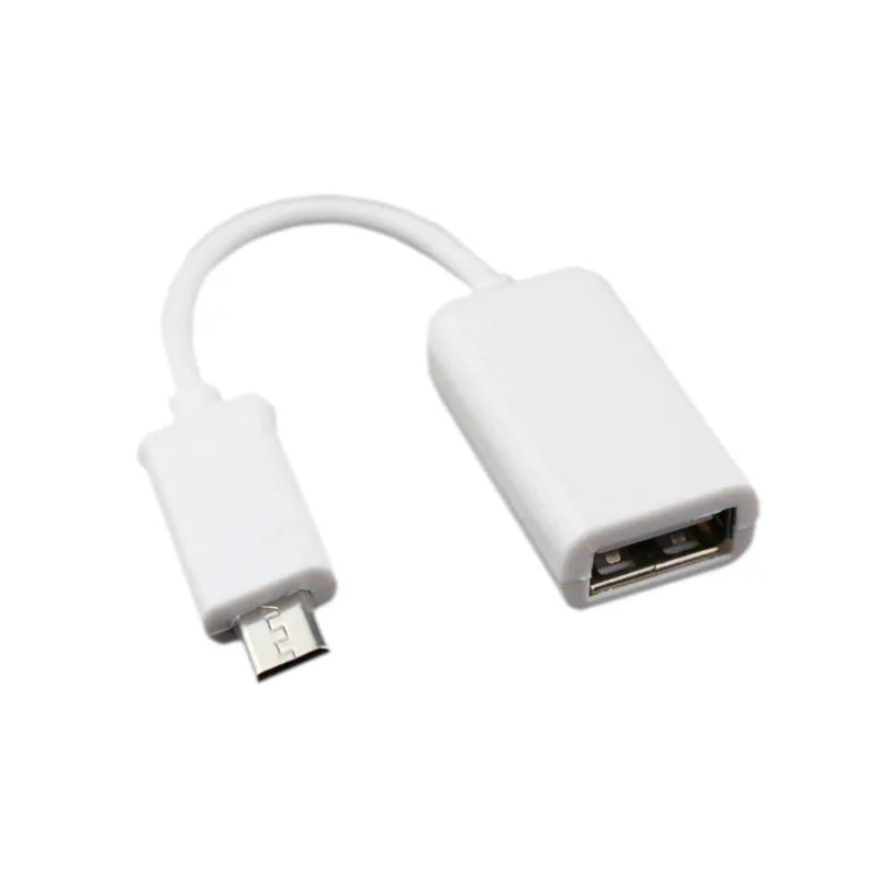 50pcs Adapter OTG Data Cable Micro Adapter Cable U Disk Conversion Cable USB Charging Cable V8 Extension Cable Qme