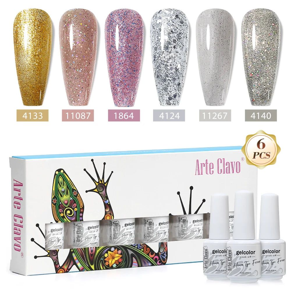 Arte Clavo Colourful Box Nail Gel Polish Semi Permanent UV Led
