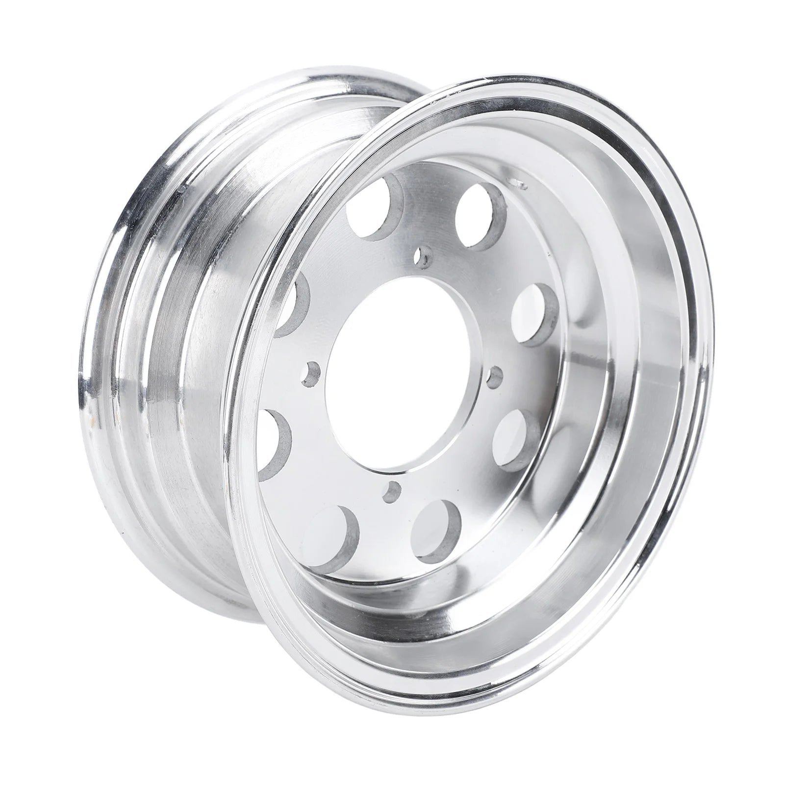 8Inch Motorcycle Rear Wheel Rim Fine Polishing Aluminium Alloy Wheel Hub for Honda Monkey Z50 Z50R Z50J Bike Qme Silver