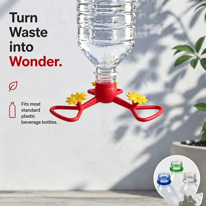 Portable Detachable Hummingbird Feeder Outdoor Hanging Garden Bird Qme