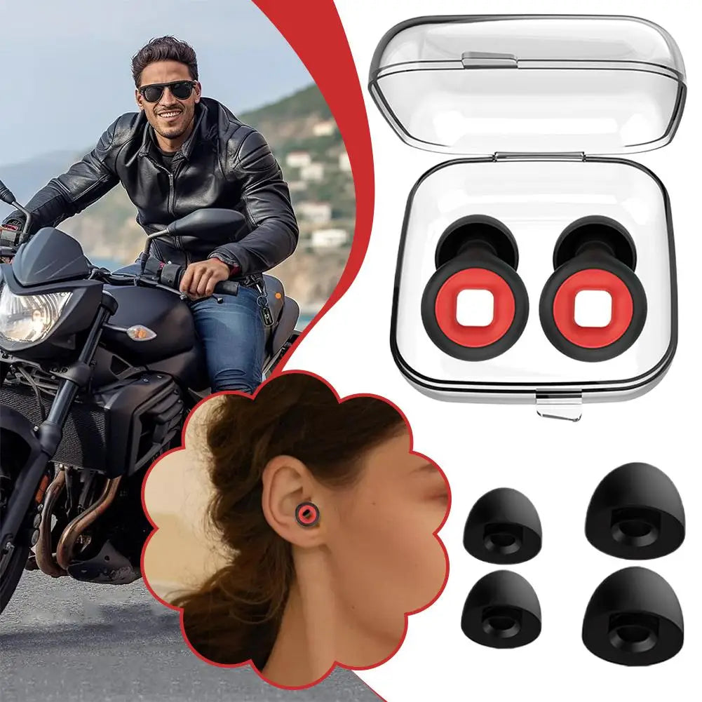 Motorcycle Noise Reduction Earplugs Windproof Sleep Earplugs Anti-noise Mute Sleep Soundproof Earplugs Motorcycle Equipment Qme