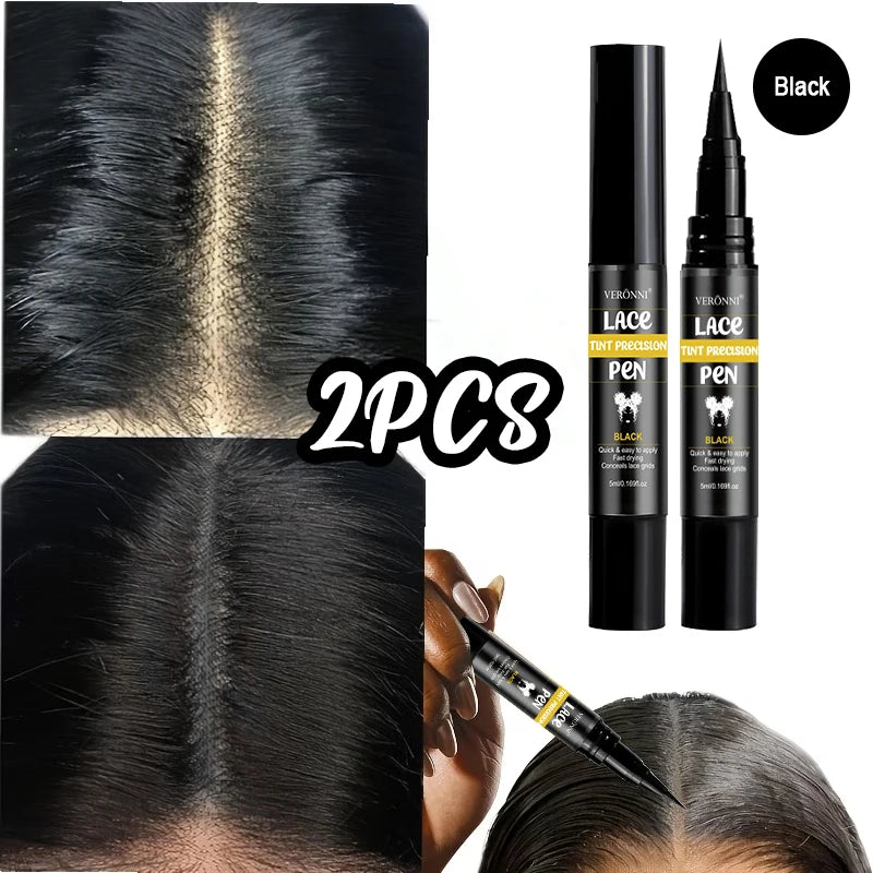 Wig Lace Headgear Dyeing Pens Used Coloring Complementary Qme 2pcs-C04