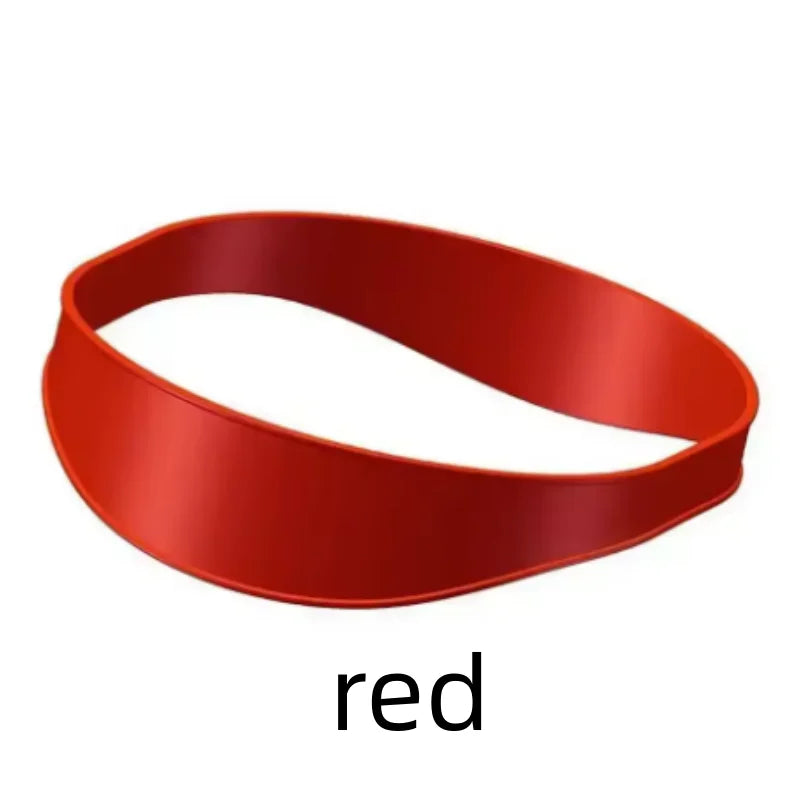 1/2/4pcs mix Neckline Hair Clipping Trimming Guide Stencil Curved Silicone Haircut Band Curved for DIY Home Haircuts Cutting Qme 1pcs red