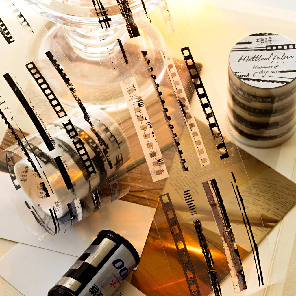 2M/Rolls INS Camera film PET Tape Stickers Filmstrip Masking Tapes for Card Scrapbooking Journaling supplies Creative Stationery Qme
