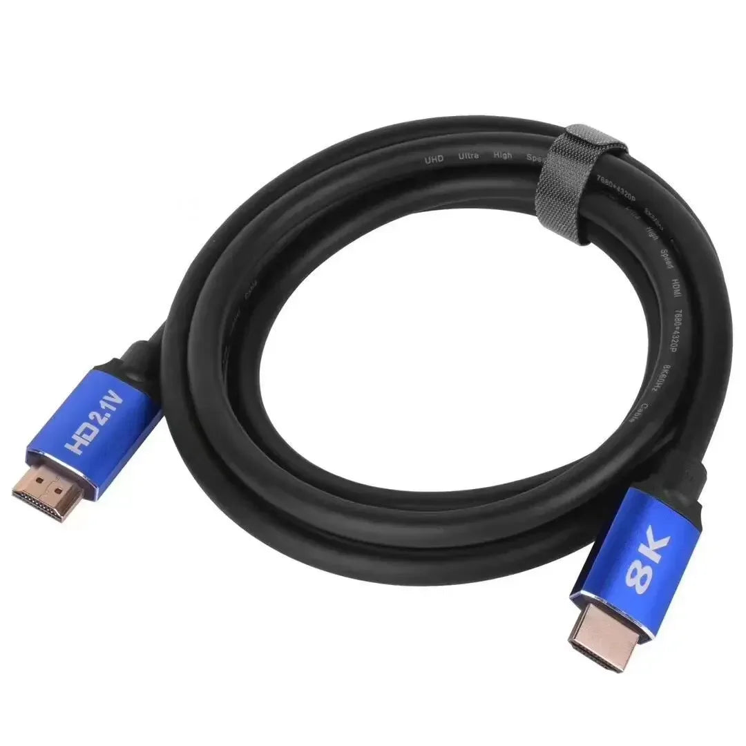 1.5m V2.1 Cable 8K 60Hz 4K 120Hz 48Gbps ARC HDR Video Cord for Amplifier TV PS4 PS5 NS Projector High Definition Qme 1.5m