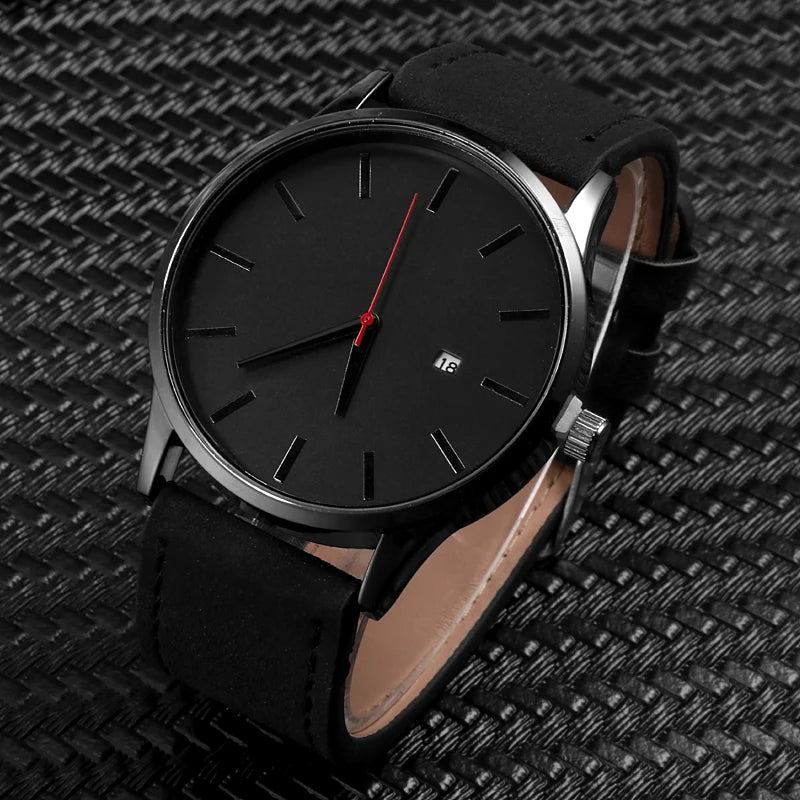 Relogio Masculino Men Watch Fashion Sport Watches New Men's Watch Men Calendar Leather Casual Quartz Clock relojes hombre Qme