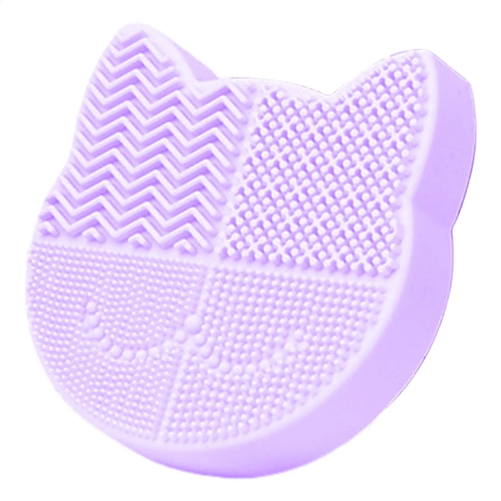 Makeup Brush Cleaner Silicone Scrubbing Tray Cleaning Plate Washing Qme
