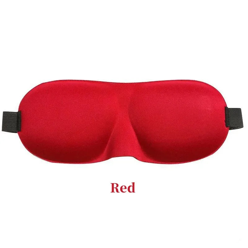 Eye Patch Women Men Soft Portable Blindfold Travel Sleep Eyepatch 3D Sleep Mask Natural Sleeping Eye Mask Eyeshade Cover Shade Qme Red