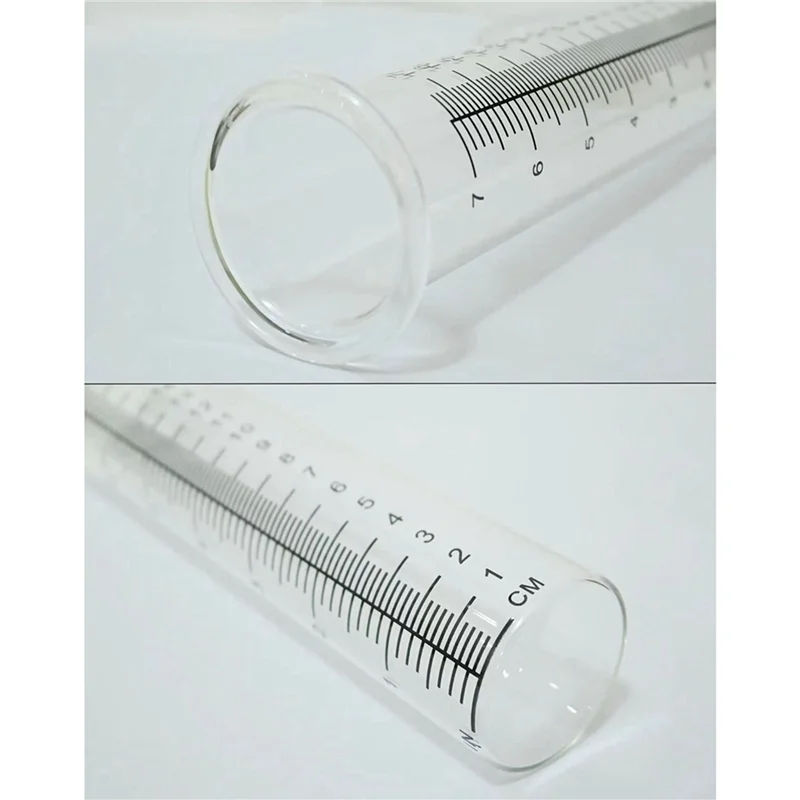 A02F-4Pcs Plastic Rain Gauge Replacement Tube With 7 Inch Capacity Rain Water Gauge For Garden Yard Outdoor Qme