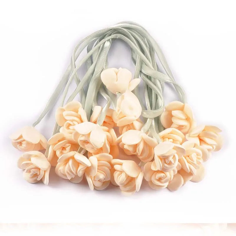 2pcs Length 44cm Rose Hairband Female Pony Edge Clip Line Ribbon Personalized Decorative Accessories Double Ponytail cp3827 Qme 2pcs cp3827-1