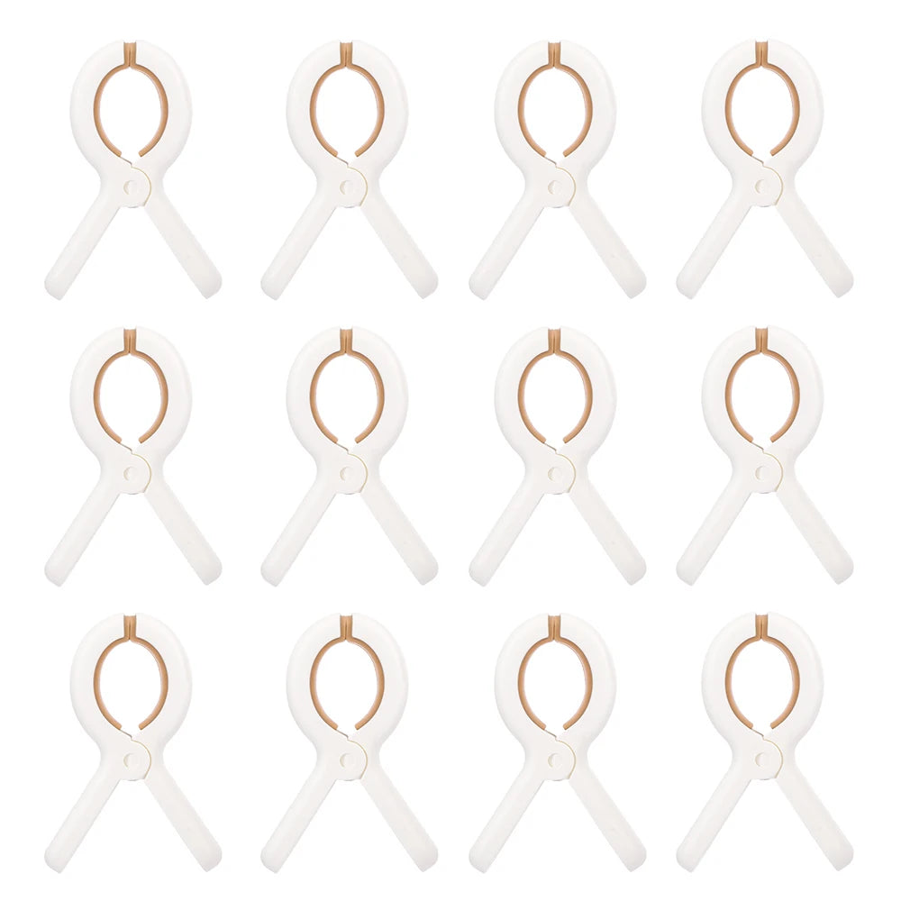 12/24PCS Windproof Clip For Hanging Quilts, Anti-Slip Clothes Drying Hook Quilt Clip Without Marks Clothes Drying Fixator Hanger Qme 12PCS