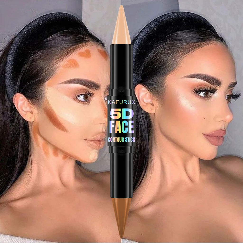 Contour Stick Duo Double-eneed Highlight Shadow Cream Waterproof Full Qme