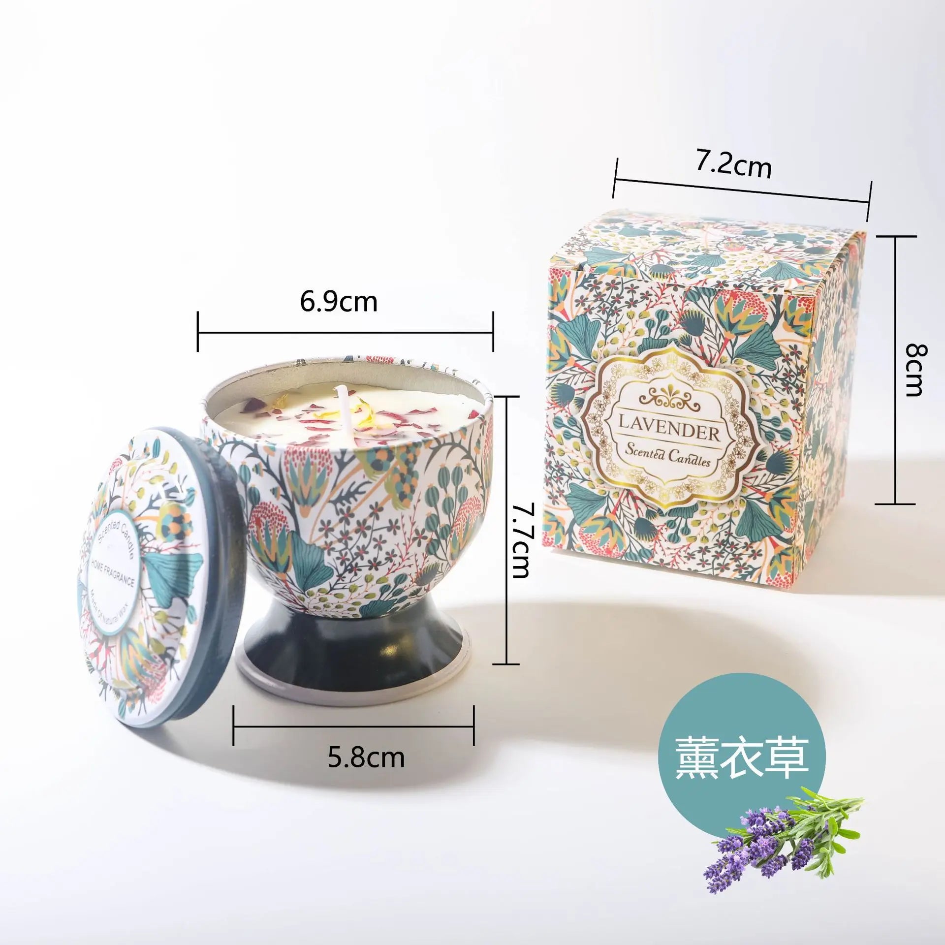 Candle Gift Set Soy Wax Aromatherapy Jar Candles in Tin Can Luxury Wedding Favors Bridesmaid Souvenir for Guests Home Decor Qme Lavender